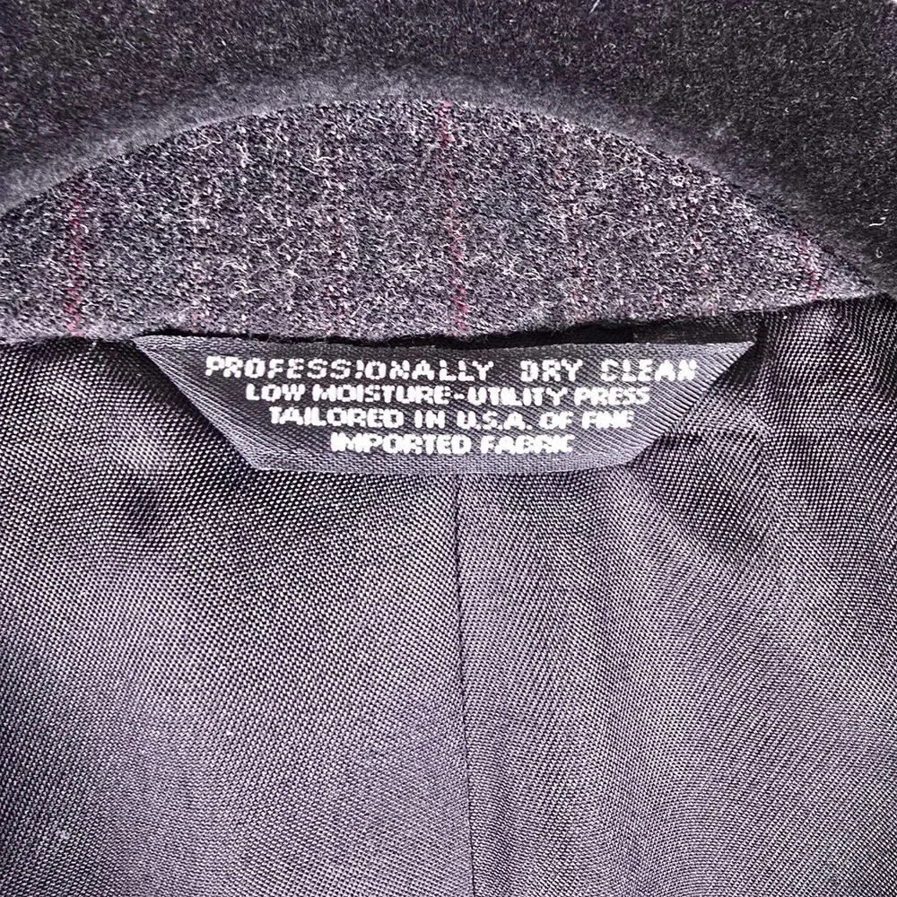 Nino Cerruti Blazer Mens 44‎ Gray Wool Pinstripe Sport Coat Hecht's Tailored USA